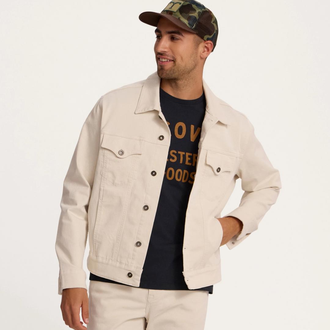 Twill jacket with pockets - Man