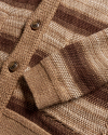 Closeup detail view of Men's Shawl Collar Cardigan Serape Sweater - Multi