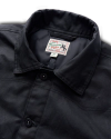 Closeup detail view of Buckaroo Waxed Canvas Trucker Jacket - Black