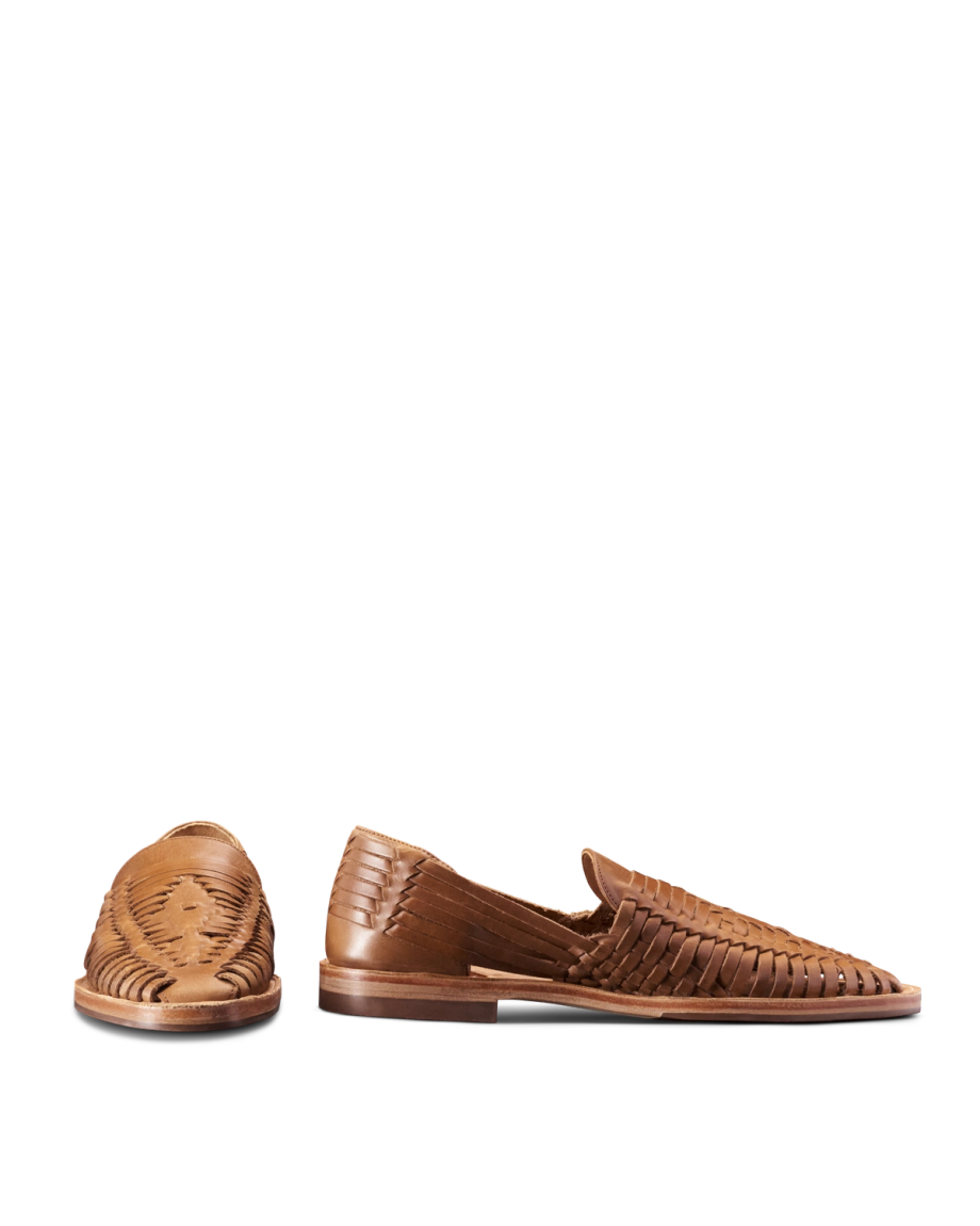 Pair view of The Mateo - Butterscotch Cowhide on plain background