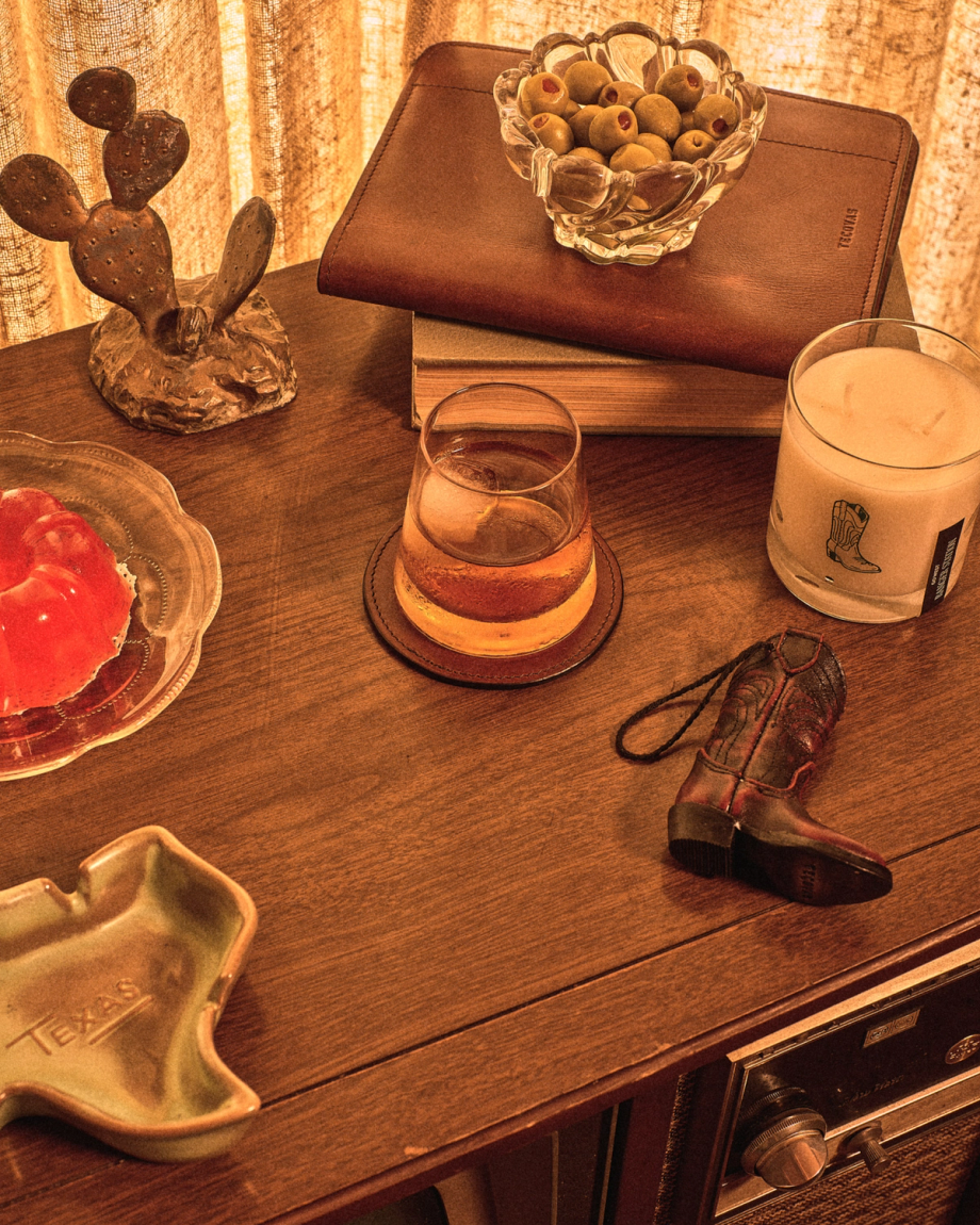 View of Cartwright Boot Ornament - Black Cherry