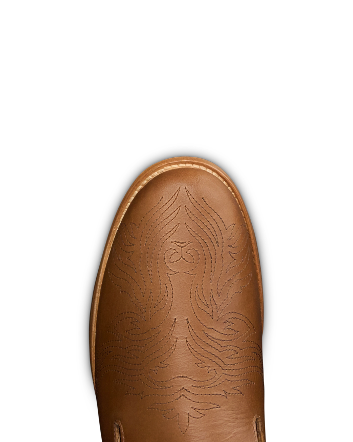 Toe view of The Monterrey - Texas Tan on plain background