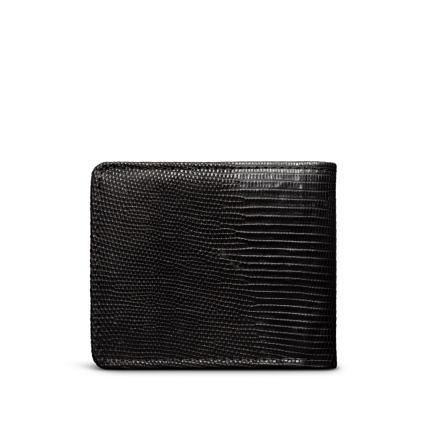 Lizard Leather Wallet | Billfold Lizard - Midnight | Tecovas