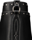 Closeup view of Shoulder Bucket Bag - Black