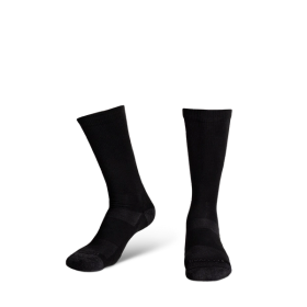 Pair view of Men's Mid-Calf Sock - Midnight on plain background