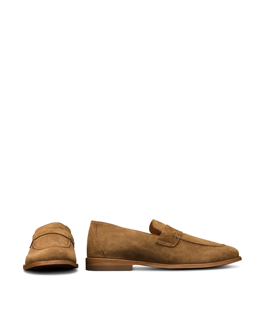 The Monterrey Penny Loafer - Tan suede | Tecovas display picture 2