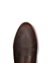 Toe view of The Buck - Molasses Cowhide on plain background