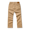 Back view of Men's Everyday Standard Jeans - Sand on plain background