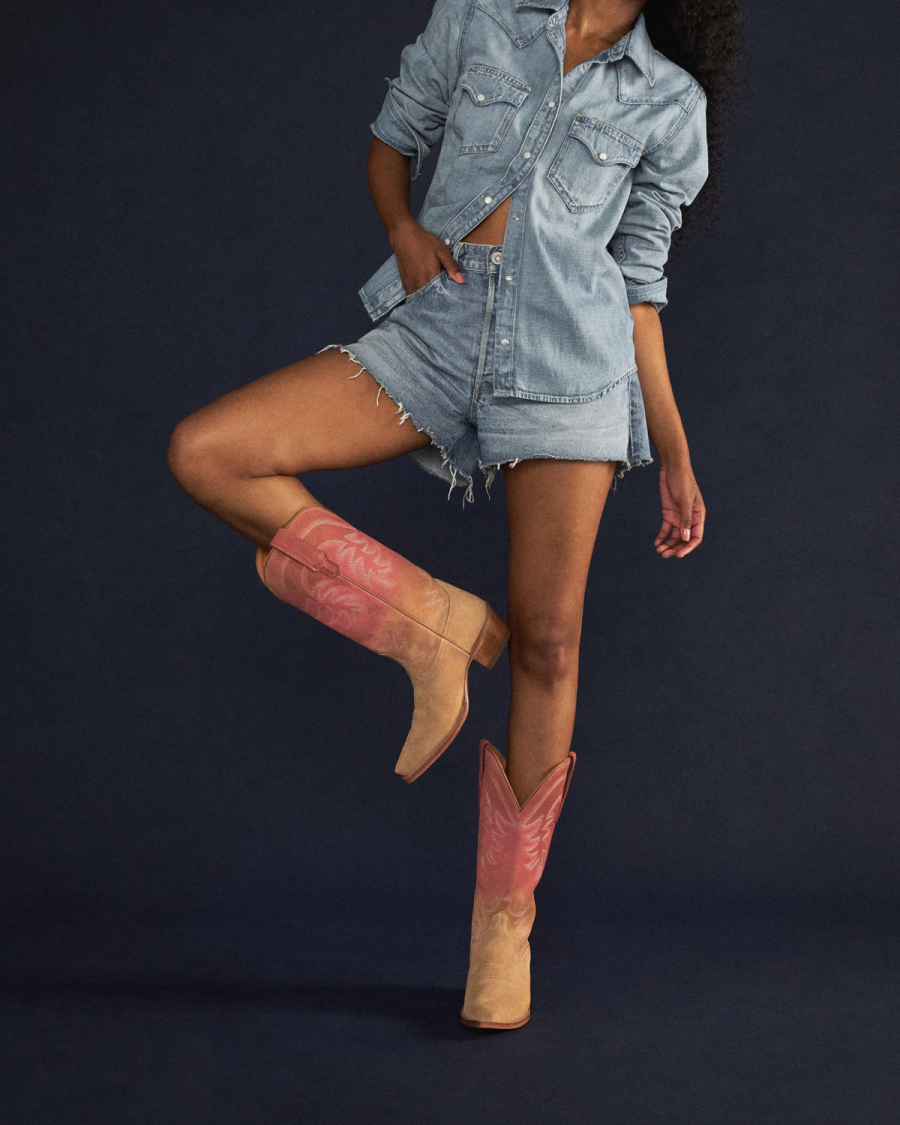 The Annie Cowgirl Boot - Ombre suede | Tecovas