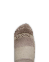 View of Mid-Calf Sock (3 Pack) - Tan / Dark Gray / Brown