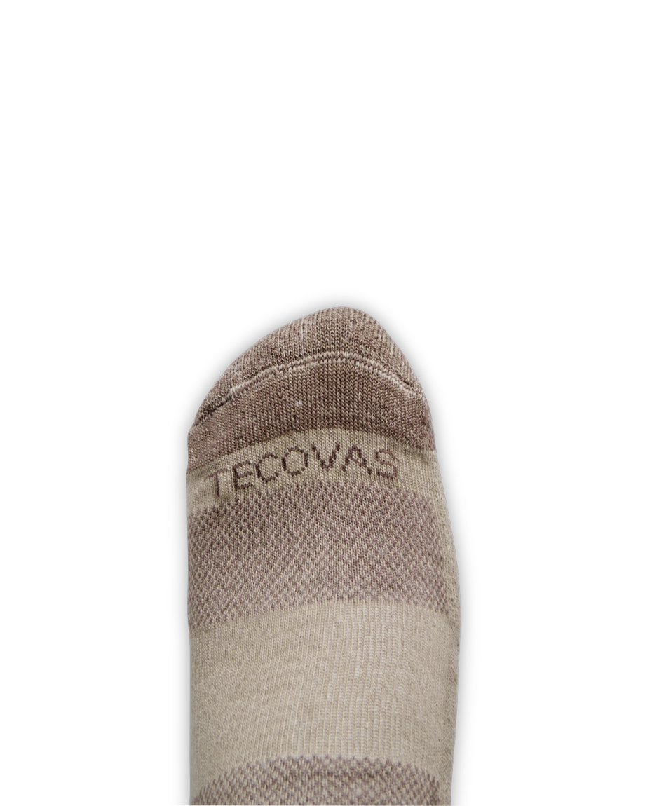 View of Mid-Calf Sock (3 Pack) - Tan / Dark Gray / Brown