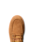 Toe view of LongHaul Waterproof Moc Composite Toe Work Boot - Cashew on plain background