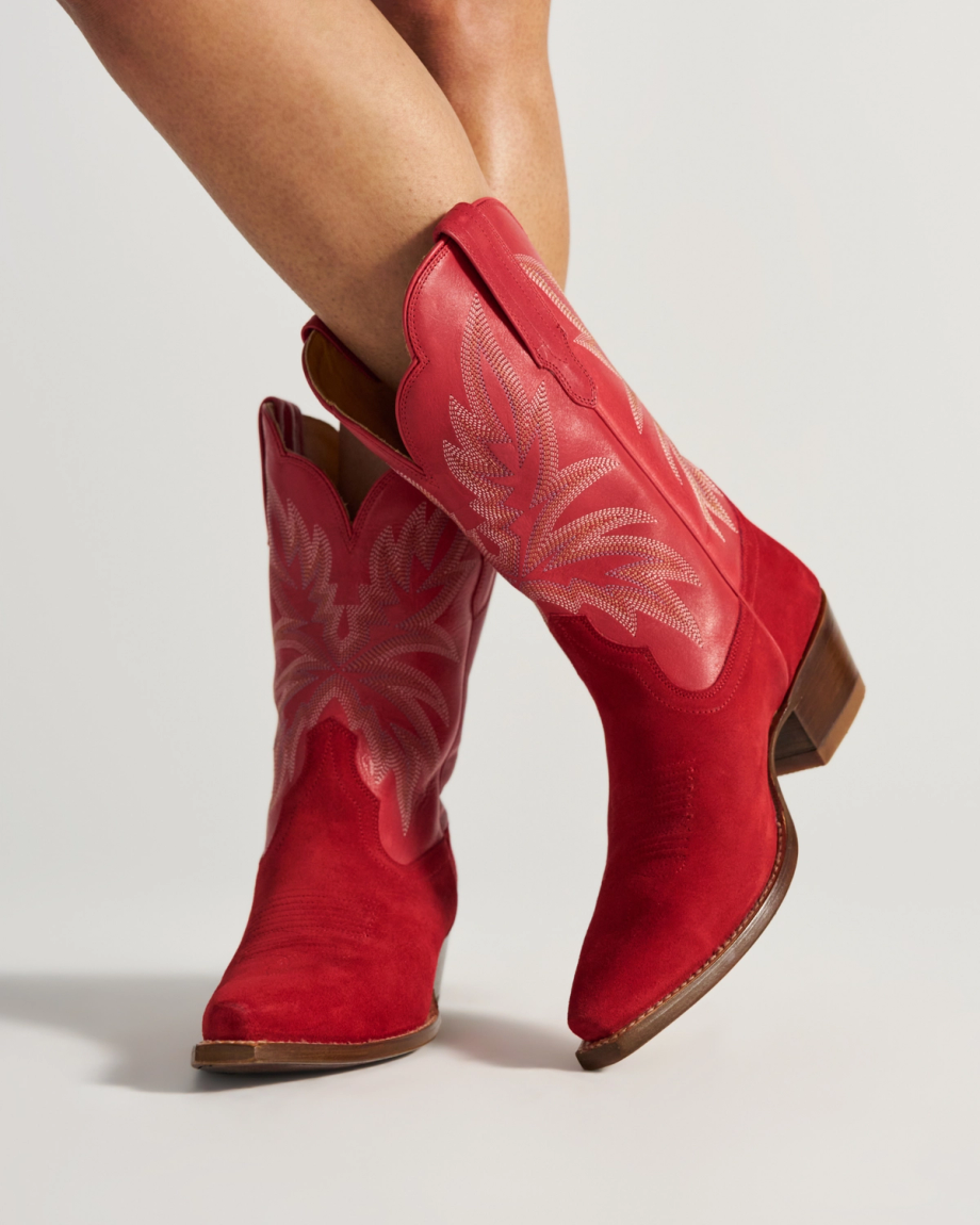 View of The Sadie - Barn Red Suede