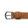 Front view of Women's Suede Belt - Sienna on plain background