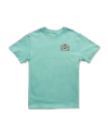 Front view of Men's Neon Sign Tee - Turquoise on plain background