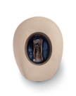 Inside view of Cattleman Wool Cowboy Hat - Khaki on plain background