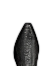 Toe view of The Blaze - Charcoal Ostrich Leg on plain background