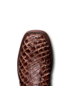 Toe view of The Dustin - Chocolate on plain background