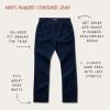 Flat lay of Men's Rugged Standard Jean
