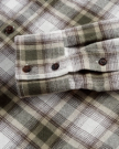 Closeup view of Men's Everyday Flannel LS - Whisper White / Cactus