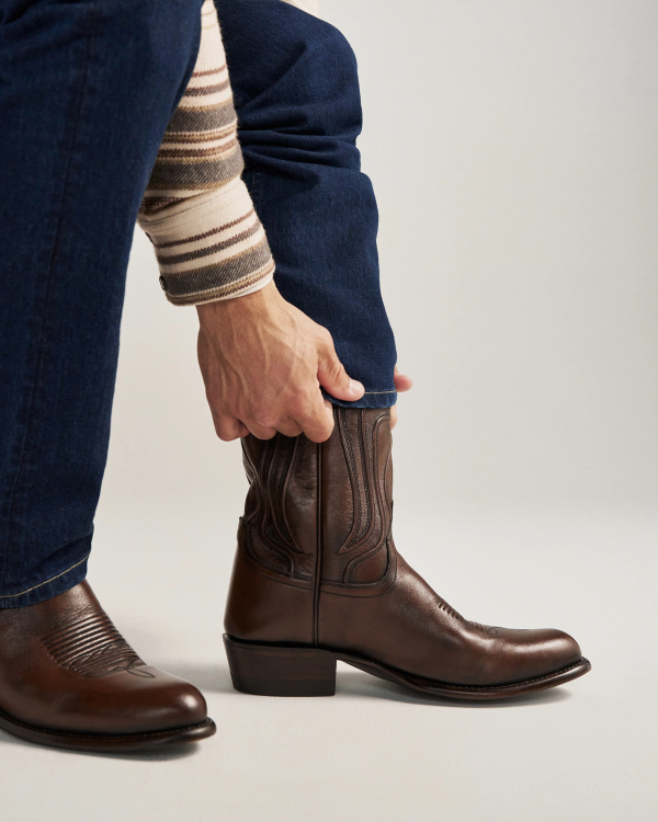 View of The Cartwright - Iced Tea Cowhide