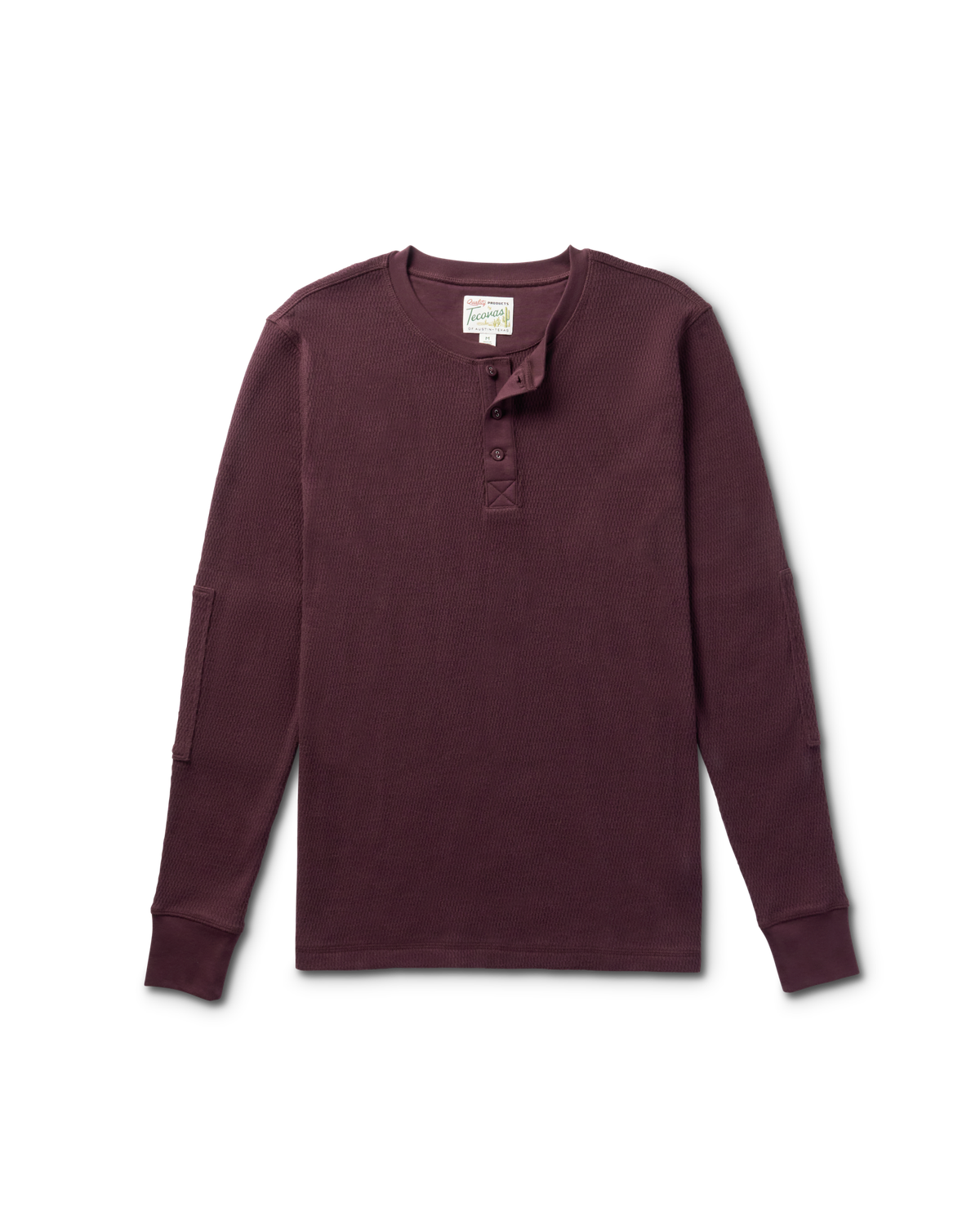 【KOOLOSET】Pigment Henley Neck Waffle Long Sleeve Waffle Henley Neck Long-Sleeve T-Shirt | UNIQLO US