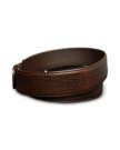 Back view of Men's Bison Belt II - Hickory on plain background