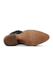 Sole view of The Jolene - Atlantic Blue/Chambray Cowhide on plain background