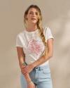 View of Women's I'm Going to Texas Tee - Bone/Dusty Pink