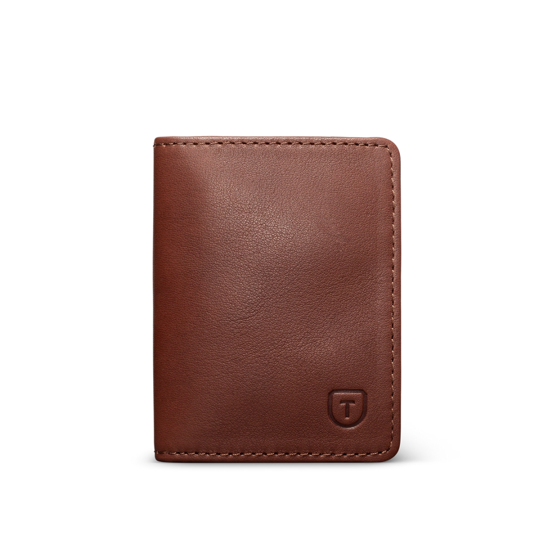 Slim Card Wallet - The Concan - Brandy – Bull Sheath Leather
