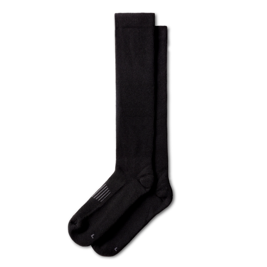 Pair view of Boot Socks - Midnight on plain background