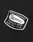 Closeup detail view of Men's Boot Company Tee - Black / Bone