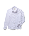 Front view of Women's Dolly Blouse - White on plain background