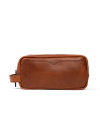 Front view of the Bartlett Travel Kit in Cognac