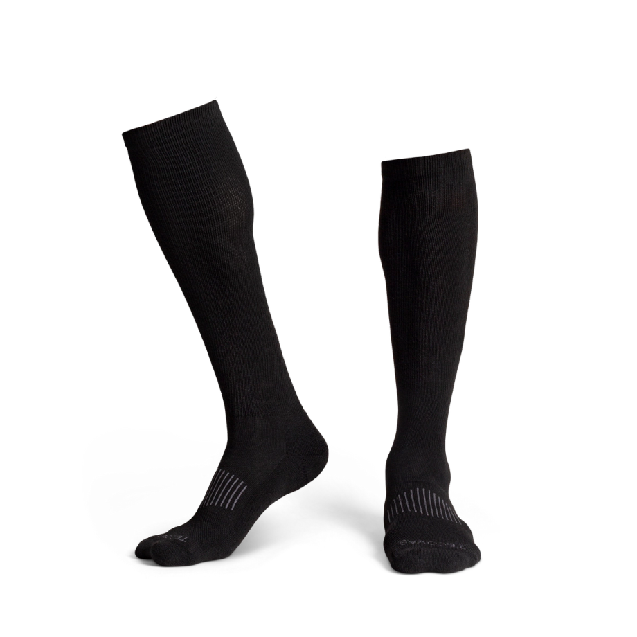 Pair view of Boot Socks - Midnight on plain background