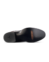 Sole view of The Earl - Black Cherry Cowhide on plain background