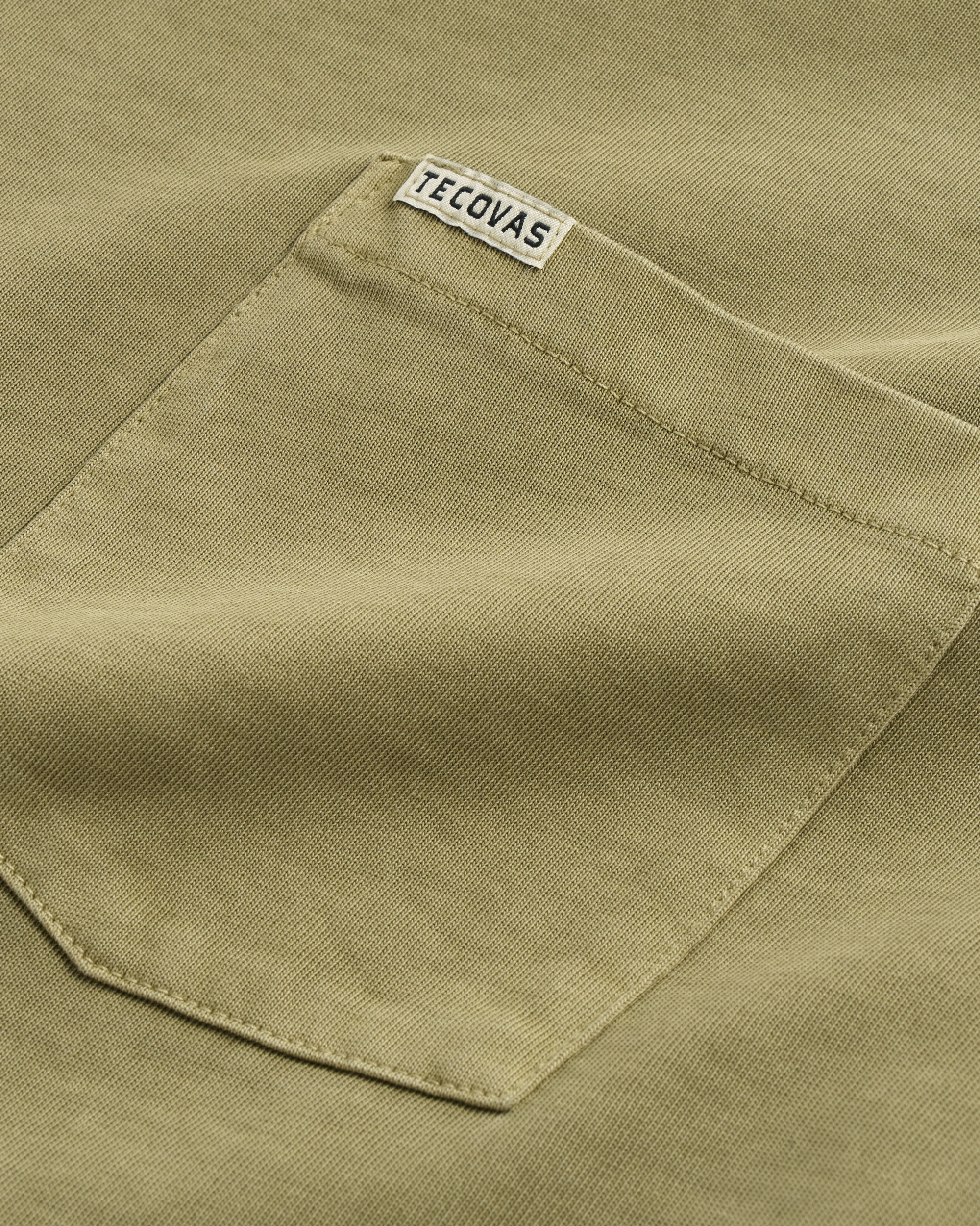 Closeup detail view of Men's Standard Issue Pocket T-Shirt - Washed Sage