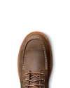 Toe view of LongHaul Waterproof Moc Composite Toe Work Boot - Espresso on plain background