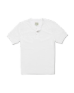Flatlay image of the Men's Short Sleeve Henley in white