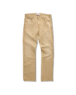 Front view of Men's Slim Straight Stretch Twill - Khaki on plain background