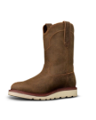 Quarterfront view of The Knox - Dustwood Suede on plain background