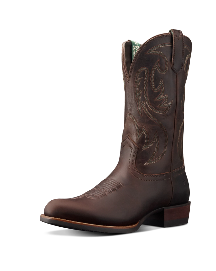 Quarterfront view of The Buck - Molasses Cowhide on plain background
