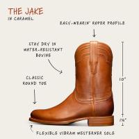 Rubber Sole Roper Boots | The Jake - Caramel | Tecovas