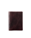 Front view of Men's Bifold - Chocolate on plain background