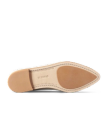 Sole view of The Misty - Bone Cowhide on plain background