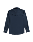 Closeup detail view of Men's Performance Western Pearl Snap - Navy
