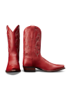 Pair view of The Booth Boot - Chili's Booth Red Vinyl on plain background