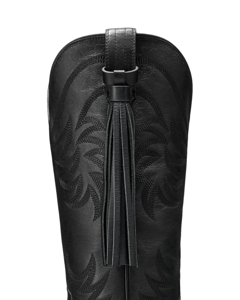 Closeup view of Tassel Boot Charm - Midnight
