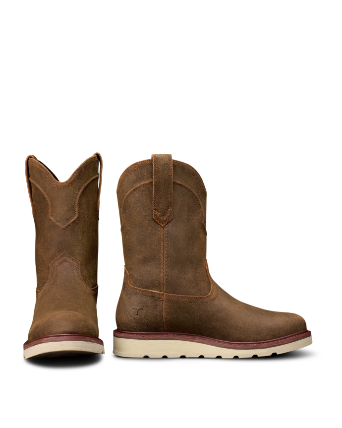 Pair view of The Knox - Dustwood Suede on plain background