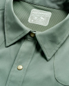 Closeup detail view of Men's Performance Western Pearl Snap SS - Cactus